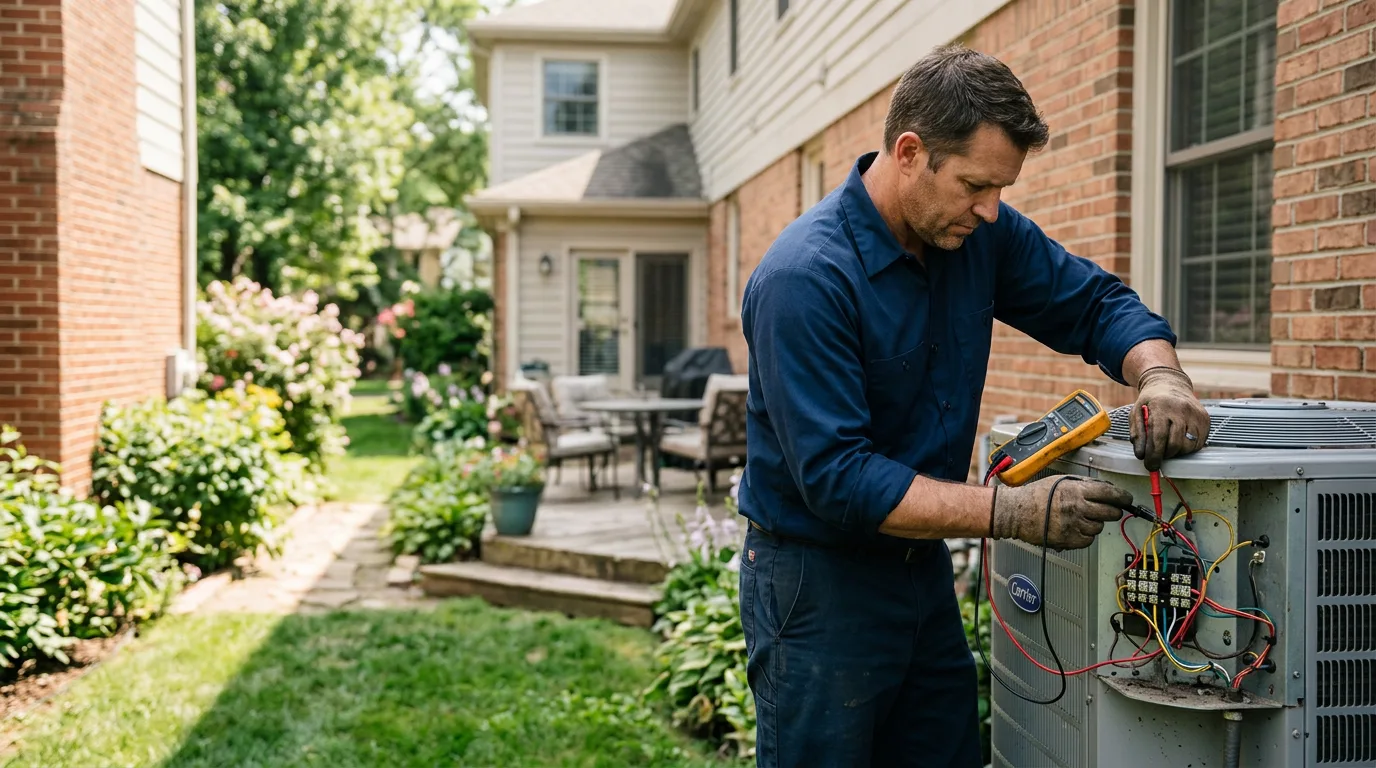 HVAC technician working near Peachtree Corners, GA